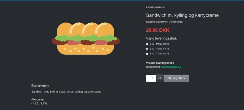 Køb af sandwich