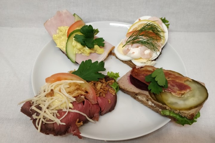Smørrebrød udpakket